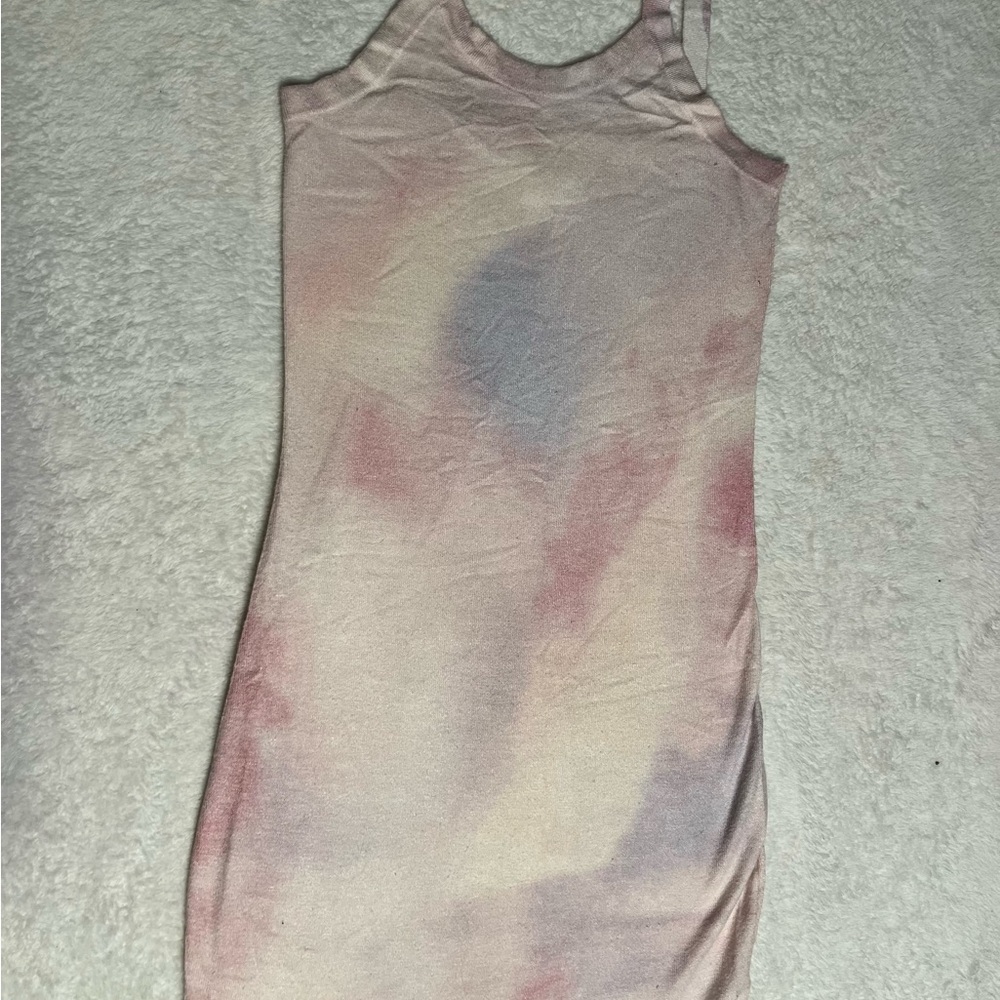 Princess Polly Pastel Tie-Dye Tank Mini Dress - Pink, Cream, Blue